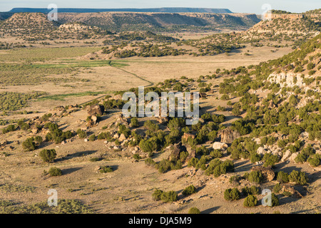 Looking down on the canyon, Purgatoire River, Picketwire Canyonlands, Comanche National Grassland south of La Junta, Colorado. Stock Photo