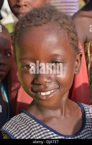 Portrait of a girl in Waiima, Kono District, Sierra Leone Stock Photo