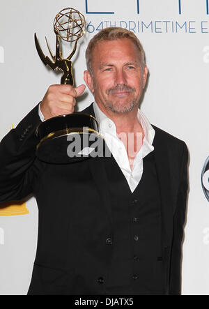 Kevin Costner 64th Annual Primetime Emmy Awards, held at Nokia Theatre L.A. Live - Press Room Los Angeles, California - 23.09.12 Stock Photo