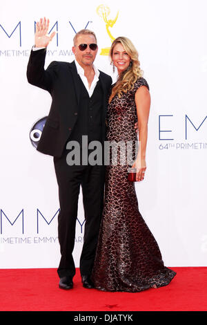 Kevin Costner 64th Annual Primetime Emmy Awards, held at Nokia Theatre L.A. Live - Arrivals Los Angeles, California - 23.09.12 Stock Photo