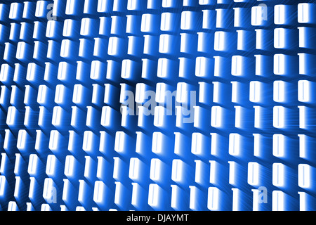 Glowing binary code on blue background Stock Photo