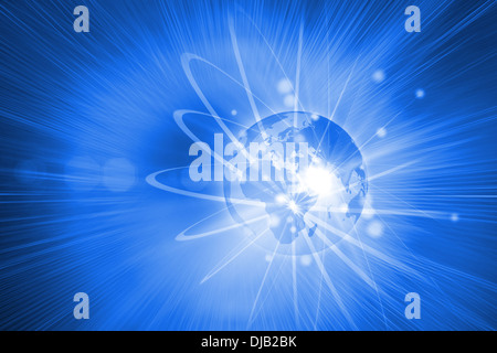 Digitally generated shiny futuristic sphere Stock Photo
