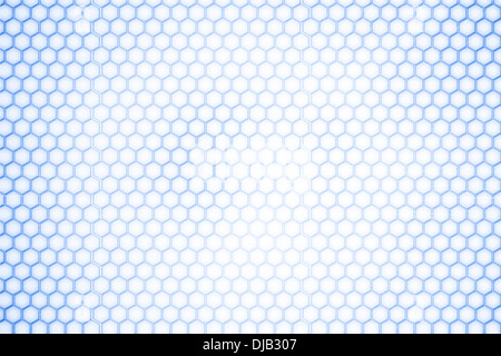 Background with white hexagons Stock Photo