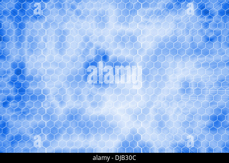 Background with white hexagons Stock Photo