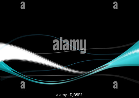 Abstract lines on black background Stock Photo