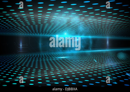 Technological glowing background Stock Photo