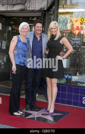 Caron DeMarcus, Jay DeMarcus and Allison Alderson Rascal Flatts honored with star on the Hollywood Walk of Fame on Hollywood Boulevard Los Angeles, California -17.09.12 Stock Photo