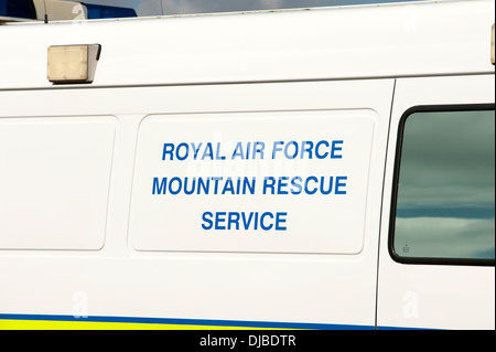 Royal Air Force RAF Mountain Rescue Service Sign Stock Photo