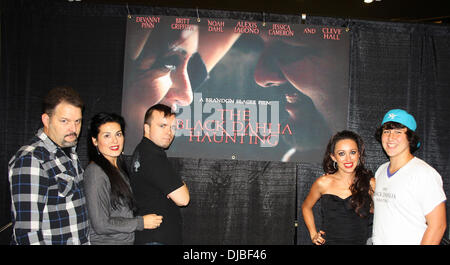 Britt Griffin, Alexis Iacono, Brandon Slagle, Devanny Pinn, Noah Dahl Scare-A-Cuse 2012 Horror and Sci-Fi Fan Convention at the Turning Stone Resort and Casino Verona, New York - 14.09.12 Stock Photo