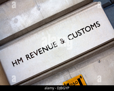 HM Revenue & Customs Sign, Whitehall, London. UK Stock Photo - Alamy
