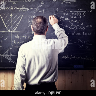 portrait of caucasian senior teacher Stock Photo