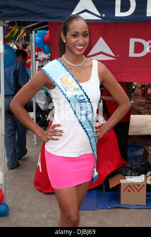 Miss Jamaica 2012, Deanna Roby Revelers attend the 45th Annual West Indian Day Parade 2012 in Brooklyn New York City, USA - 03.09.12 Stock Photo