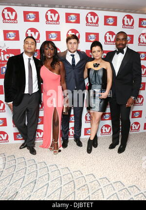 Ricky Norwood, Diane Parish, Tony Discipline, Shona McGarty and Chucky Venn The TVChoice Awards 2012 held at the Dorchester hotel - Arrivals London, England - 10.09.12 Stock Photo