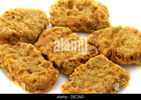 Pieces of chicken in batter Stock Photo