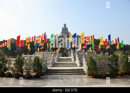 Po Lin Monastery on Lantau Island, Hong Kong Stock Photo