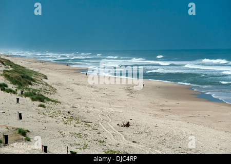 Le Pin Sec beach in the Gironde department of the Aquitaine region of southwestern France. Stock Photo