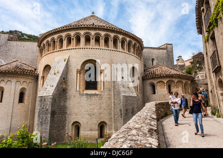 Gellone Monastery, Saint-Guilhem-le-Désert, Languedoc-Roussillon, France, Europe Stock Photo