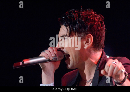 Ian Watkins - lead singer with the Welsh rock band - Lostprophets. Editorial use only Stock Photo