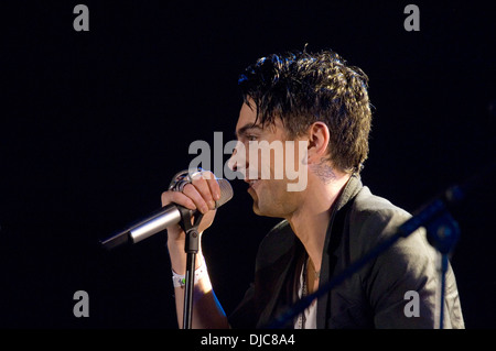 Ian Watkins - lead singer with the Welsh rock band - Lostprophets. Editorial use only Stock Photo