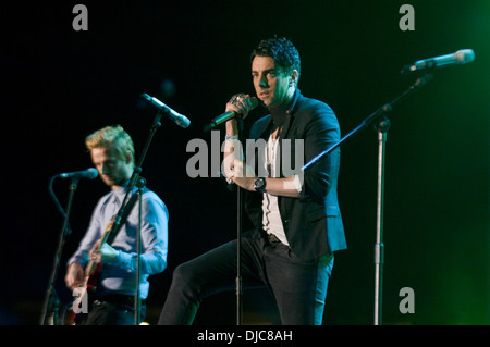 Ian Watkins - lead singer with the Welsh rock band - Lostprophets. Editorial use only Stock Photo