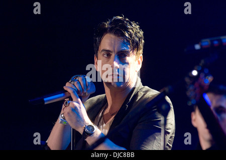 Ian Watkins - lead singer with the Welsh rock band - Lostprophets. Editorial use only Stock Photo