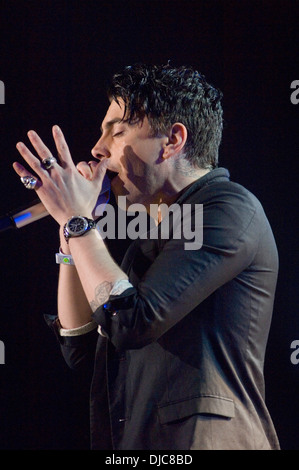 Ian Watkins - lead singer with the Welsh rock band - Lostprophets. Editorial use only Stock Photo