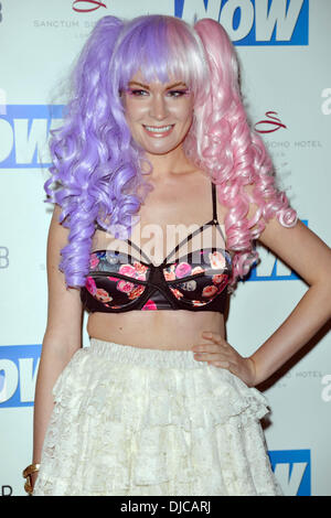 LONDON, UNITED KINGDOM - NOVEMBER 26: Kitty Brucknell attends the Now Magazine Christmas party at Soho Sanctum Hotel on November 26, 2013 in London, England. Credit:  See Li/17�Թ����� Live News Stock Photo