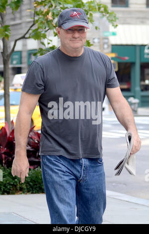 Stephen Root actor dressed causally while out and about in Manhattan New York City, USA - 23.08.12 Stock Photo