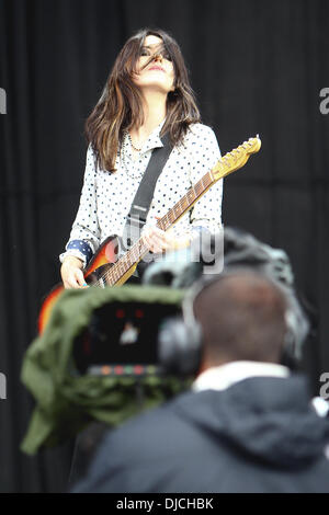 Laura-Mary Carter of Blood Red Shoes Reading Festival - Day One-Performances Reading, England - 25.08.12 Stock Photo