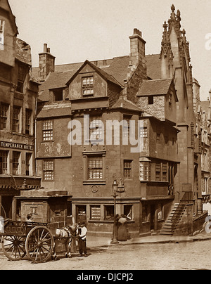 Edinburgh John Knox's House Victorian period Stock Photo