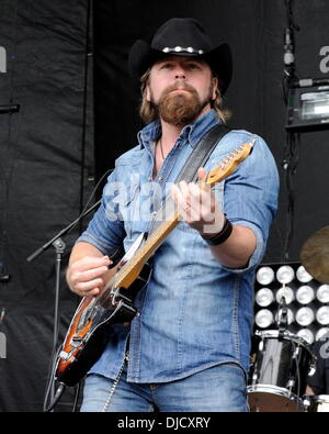 Jason McCoy performs at the 1st Annual 'Boots and Hearts Music Festival'. Bowmanville, Canada - 10.08.12 Stock Photo