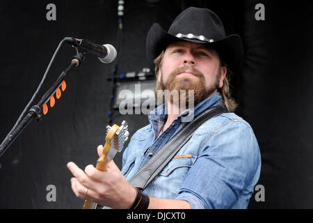 Jason McCoy performs at the 1st Annual 'Boots and Hearts Music Festival'. Bowmanville, Canada - 10.08.12 Stock Photo