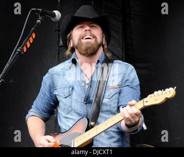 Jason McCoy performs at the 1st Annual 'Boots and Hearts Music Festival'. Bowmanville, Canada - 10.08.12 Stock Photo