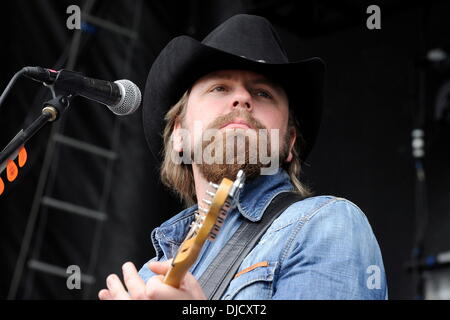 Jason McCoy performs at the 1st Annual 'Boots and Hearts Music Festival'. Bowmanville, Canada - 10.08.12 Stock Photo