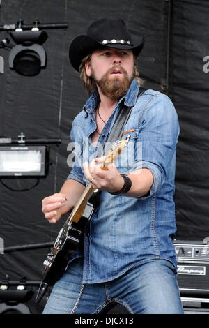 Jason McCoy performs at the 1st Annual 'Boots and Hearts Music Festival'. Bowmanville, Canada - 10.08.12 Stock Photo