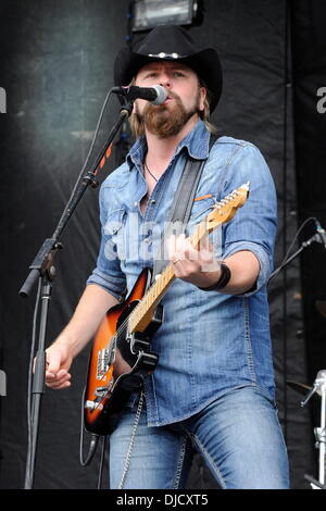 Jason McCoy performs at the 1st Annual 'Boots and Hearts Music Festival'. Bowmanville, Canada - 10.08.12 Stock Photo