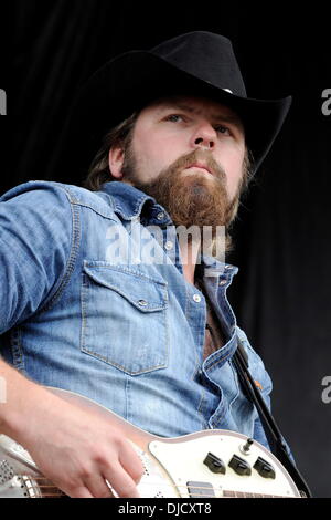 Jason McCoy performs at the 1st Annual 'Boots and Hearts Music Festival'. Bowmanville, Canada - 10.08.12 Stock Photo