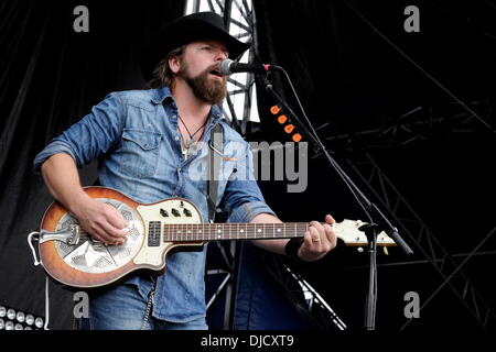 Jason McCoy performs at the 1st Annual 'Boots and Hearts Music Festival'. Bowmanville, Canada - 10.08.12 Stock Photo