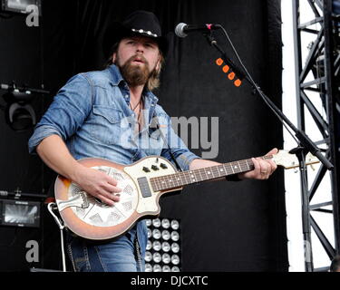 Jason McCoy performs at the 1st Annual 'Boots and Hearts Music Festival'. Bowmanville, Canada - 10.08.12 Stock Photo