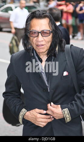 Rodriguez aka Sixto Diaz Rodriguez The'Late Show with David Letterman' held at the Ed Sullivan Theater. Featuring: Rodriguez aka Sixto Diaz Rodriguez Where: New York City, United States When: 14 Aug 2012 Stock Photo