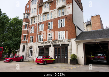 LCC Fire Brigade Station Euston 1902 Building, London, UK Stock Photo