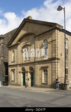 Former Baptist Chapel building on Bolton Street, Ramsbottom, Lancashire. The building was a church until 1971 and is now flats. Stock Photo