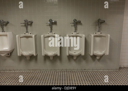 Gents toilet, Hotel Pennsylvania, Seventh Avenue, Manhattan, New York City, United States of America. Stock Photo