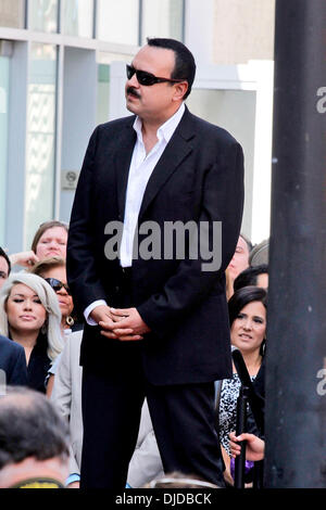 Latin singer Pepe Aguilar is honoured with a star on the Hollywood Walk of Fame, held on Hollywood Blvd Los Angeles, California - 26.07.12 Stock Photo