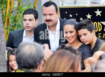 Latin singer Pepe Aguilar is honoured with a star on the Hollywood Walk of Fame, held on Hollywood Blvd Los Angeles, California - 26.07.12 Stock Photo