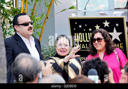 Latin singer Pepe Aguilar is honoured with a star on the Hollywood Walk of Fame, held on Hollywood Blvd Los Angeles, California - 26.07.12 Stock Photo