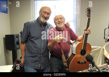 Peter Yarrow and Noel Paul Stookey of Peter, Paul & Mary during an interview at a recording studio New York City, USA - 26.07.12