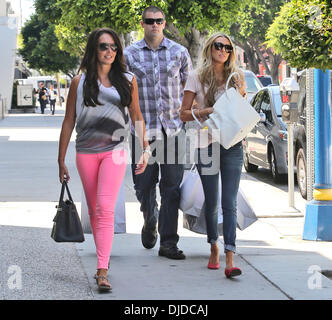 Tamara and Petra Ecclestone seen out shopping in West Hollywood Los Angeles, California - 27.07.12 Stock Photo