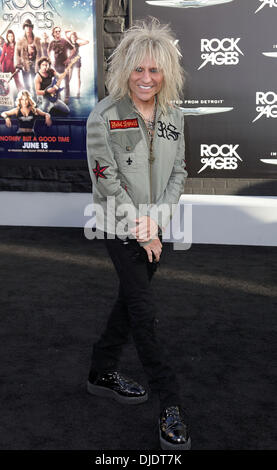 C.C. Deville of rock band Poison Premiere of Warner Bros. Pictures' 'Rock Of Ages' at Grauman's Chinese Theatre - Arrivals Hollywood, California - 08.06.12 Stock Photo
