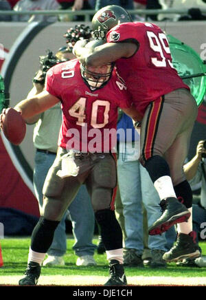 Tampa Bay Buccaneers' fullback Mike Alstott heads for the locker room at  halftime during game against the New Orleans Saints at Raymond James  Stadium on January 1, 2006 in Tampa, Fl. The